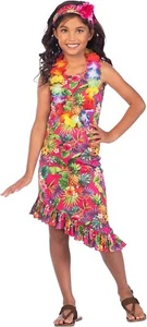 Amscan Pink Hawaii Dress Luau Party Kids Childs Girls Fancy Dress Costume - Picture 1 of 1