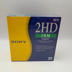 10 disquettes Sony MFD 2HD CF 1,44 MB - Boite scellée - années 1990 - Photo 1/5