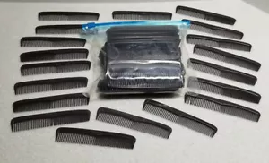 100 Brown Plastic Men's/Boy's 4-1/2" Hair Combs Unbreakable Made in the USA. - Picture 1 of 3