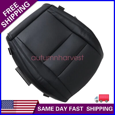 Cubierta de asiento de cuero perforado inferior negra para Dodge Durango 2011-2018 Foto 1 de 4