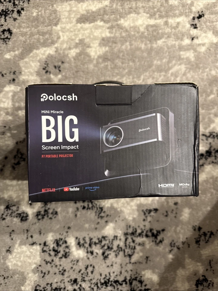 Netflix Licensed 1080P Polocsh Portable Projector with WIFI & Bluetooth P7 $149 - Image 1 of 4