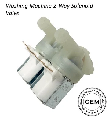 Electroválvula de entrada bidireccional original para lavadora Zanussi ZWS1126W ZWS185W Foto 1 de 4