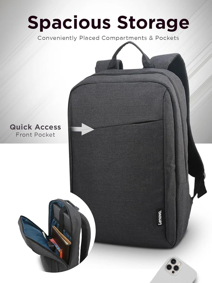 Lenovo GX40Q17225 15.6 in Laptop Backpack - Black - Image 1 of 4