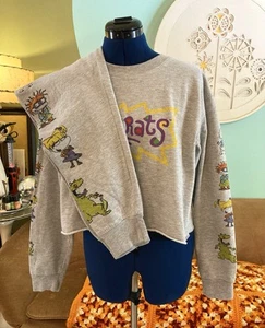 Girl’s Rugrats Sweatpants & Cropped Sweatshirt Set Kids Xl Women’s Xs - Picture 1 of 14