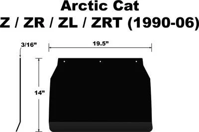 Productos de diseño probado aleta de nieve para Arctic Cat ZR 700 LE 2000 reversa Foto 1 de 2