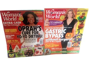 Halloween Womans World Magazines -Oprah Cover Nov 2010 & October 2011 Spooky Fun - Picture 1 of 6