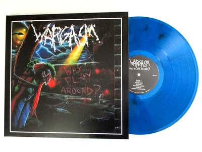 WARGASM WHY PLAY AROUND? LP IMPORT BLUE/BLACK MARBLE VINYL + POSTER Foto 1 de 4