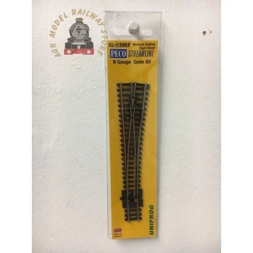 Peco SL-U395F Streamline Code 55 Right Hand Medium Turnout Unifrog - Image 1 of 1