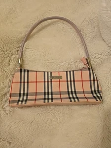 Bolso de hombro vintage Burberry rosa a cuadros Nova Check *tiene marcas * envío rápido  - Imagen 1 de 13