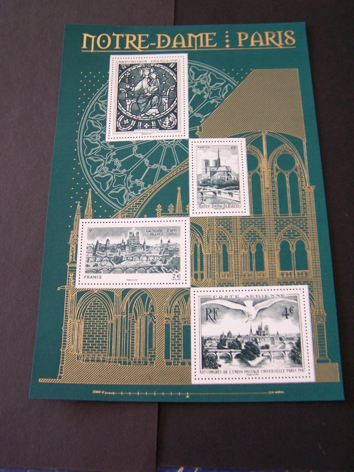 BLOC FEUILLET CATHEDRALE NOTRE DAME  F 5440  NEUF - Photo 1/1