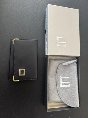 Estuche para llaves de cuero Dunhill London 6 anillos negro con caja y bolsa antipolvo Foto 1 de 4