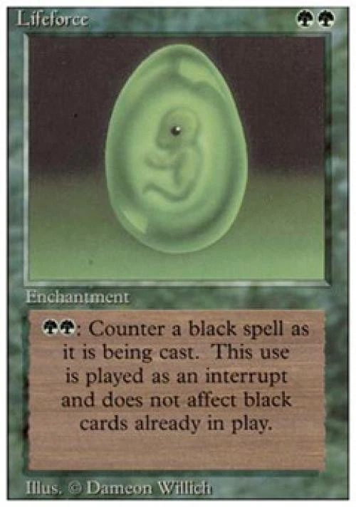 Lifeforce - Medium Play MTG Revised - Image 1 of 1
