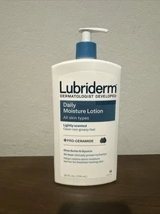 Lubriderm Daily Moisture Hydrating Unscented Body Lotion 24 Fl Oz Normal To Dry - Picture 1 of 2