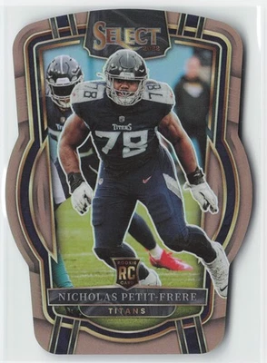 Nicholas Petit-Frere RC Rookie 2022 Select Copper Prizm Die Cut #205 /99 Titans - Image 1 of 2