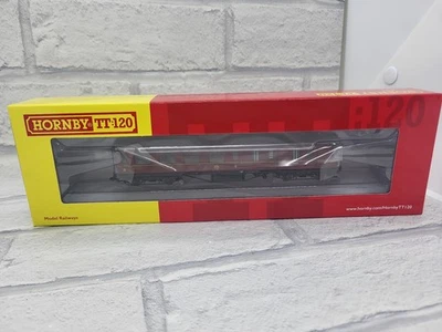Hornby TT4009 TT Gauge LMS 57ft Period III Brake Third Coach 5619 LMS Maroon - Image 1 of 2