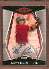 2011 TRISTAR Pursuit Autographs Green Koby Clemens AUTO /25 BB - Image 1 of 1