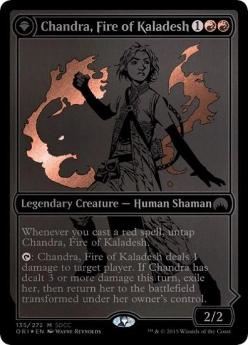 Chandra, Fire of Kaladesh (SDCC 2015 Exclusive) -Foil Near Mint MTG - Image 1 of 1