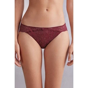 NWT Intimissimi Women's Low-Rise Lace Briefs Stretch Lace Folk Red Size Large - Bild 1 von 11