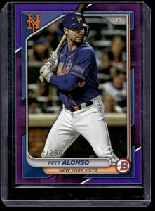 2024 Bowman #72 Pete Alonso Purple #/250 - Bild 1 von 2