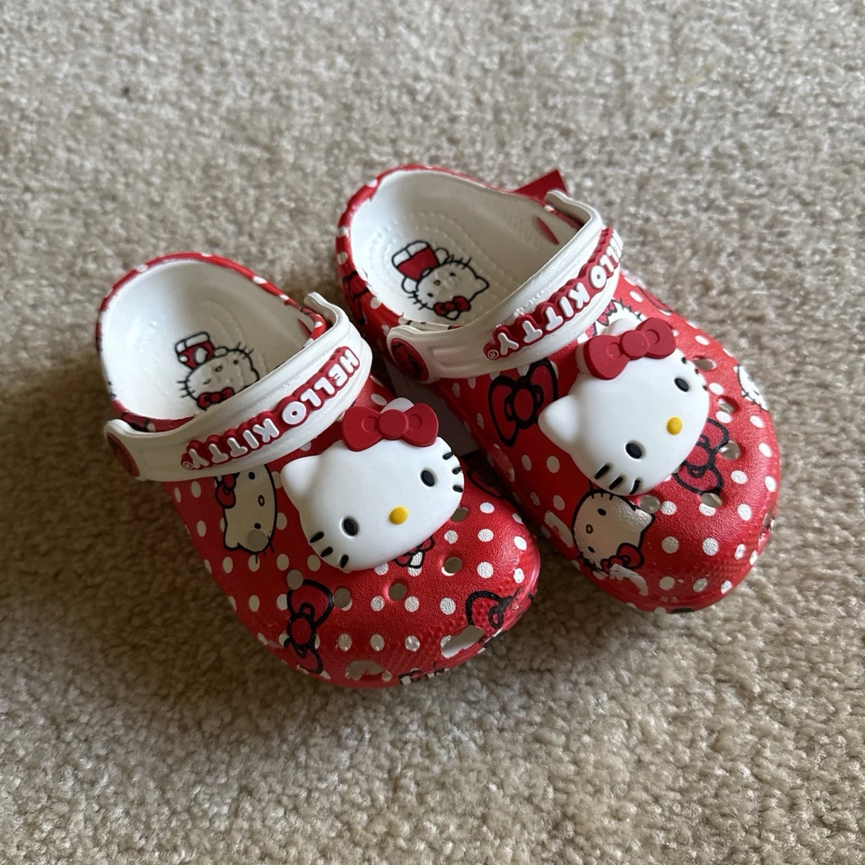 Hello Kitty Sanrio Crocs niña pequeña talla C 13 Foto 1 de 1