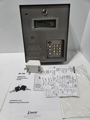 Linear AE-100 Telephone Entry System - Commercial Use - One Door Access Control - Image 1 of 4