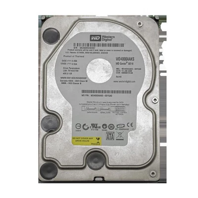 WD WD4000AAKS HDD Hard Disk 400GB 3,5 " SATA Desktop Computer Fixed PC DVR Nas - Image 1 of 4