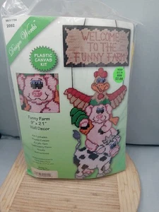 Design Works Crafts Plastic Canvas Wall Decor FUNNY FARM WELCOME #2092 - Picture 1 of 9