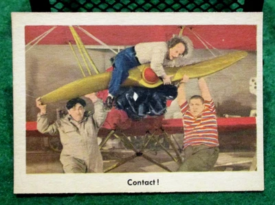 THREE STOOGES 1959 FLEER TAN BACK CARD #38 CONTACT!  NRMT OC - Image 1 of 3