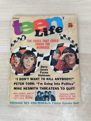 Teen Life Magazine August 1967: Monkees, Beatles, Elvis, Rolling Stones, Cher - Image 1 of 4