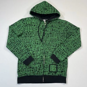 Vintage Y2K Famous Stars And Straps  Zip Up Hoodie AOP All Over Skater Size M - Picture 1 of 9