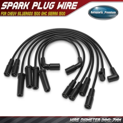 Juego de 7 cables de bujía para Chevrolet Silverado 1500 GMC Sierra 1500 2002-2006 Foto 1 de 4