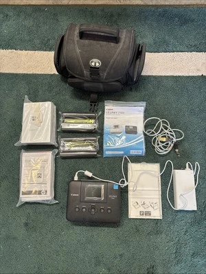 Canon SELPHY CP800 Digital Photo Dye Sublimation Printer - Black   Not Tested - Image 1 of 4