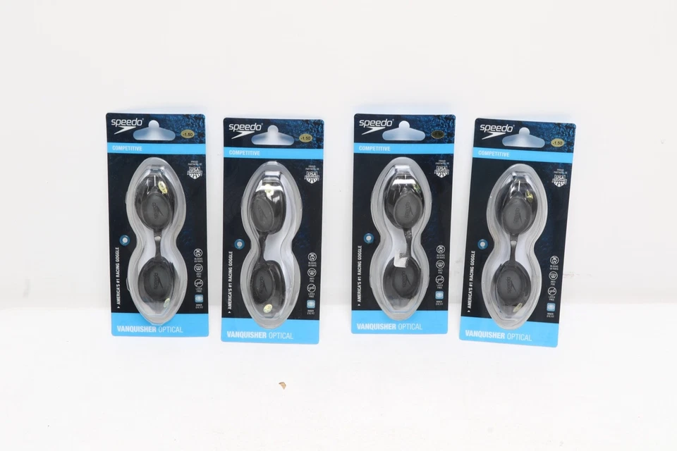 Speedo Vanquisher Optical Swim Goggles 2015 Version -1.5 Smoke