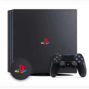 PLAYSTATION PS4 PRO CLASSIC RETRO LOGO DECAL STICKER VINYL x 2 - Picture 1 of 1