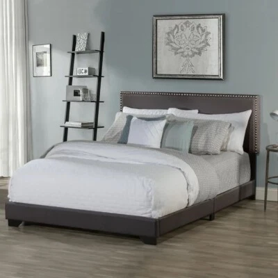 Cama tapizada Hillsdale Willow - carbón, tamaño queen (2660-500L) Foto 1 de 4