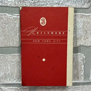Vintage 1943 The Biltmore New York City, NY Picture Brochure Calendar - Picture 1 of 6