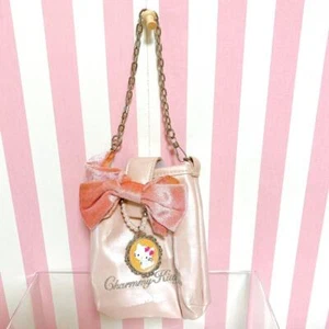 Sanrio Charmmy Charmy Kitty Mobile Phone Case Pale Pink Ribbon Cat Charm Bag - Picture 1 of 24