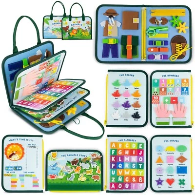 Busy Board Montessori de Feutre - BONNYCO | Jouet Montessori Educatif Malette