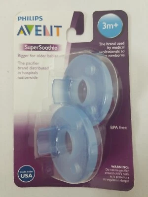 Chupetes chupetes Philips Avent Soothie azules paquete de 2 talla 3+ meses Foto 1 de 2
