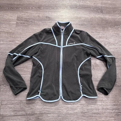 MERRELL Jacket Womens Large Gray Blue Full Zip Aeroblock Fleece Hike Outdoor - Image 1 of 4