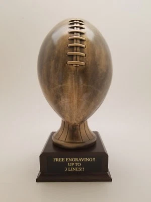 FANTASY FOOTBALL TROPHY HUGE ON BASE- FREE ENGRAVING!! SHIP IN 1 DAY!!
