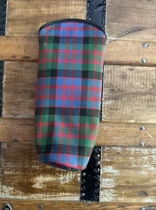 Vintage Teachers Scotch Whiskey Scotland Insulated Bottle Bag Tartan Plaid 60's - Picture 1 of 6