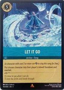 163/204 LET IT GO THE FIRST CHAPTER RARE DISNEY LORCANA KARTE - Bild 1 von 1