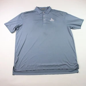 Peter Millar Summer Comfort Short Sleeve Golf Polo Men Size XXL Gray READ STAIN - Picture 1 of 10