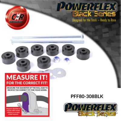Powerflex Black Frnt Arb Mnting Tornillo Cojinetes Para Opel Kadett E 85-91 - Imagen 1 de 4