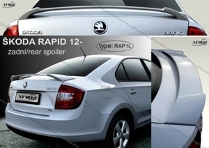 SPOILER REAR TRUNK TAILGATE BOOT SKODA RAPID WING ACCESSORIES BRAND - Picture 1 of 1