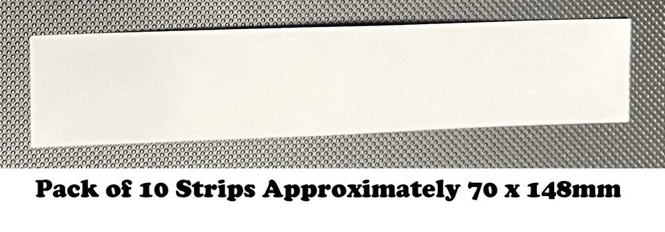 Blotting Paper White 315gsm Strips Size 70 x 148mm Pack of 10 sheets, for Home, - Image 1 of 1