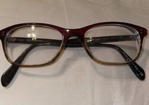 Oliver Peoples Ashton OV5224 1224 Red Brown Eyeglasses Frames 50-17 140 Italy - Picture 1 of 10