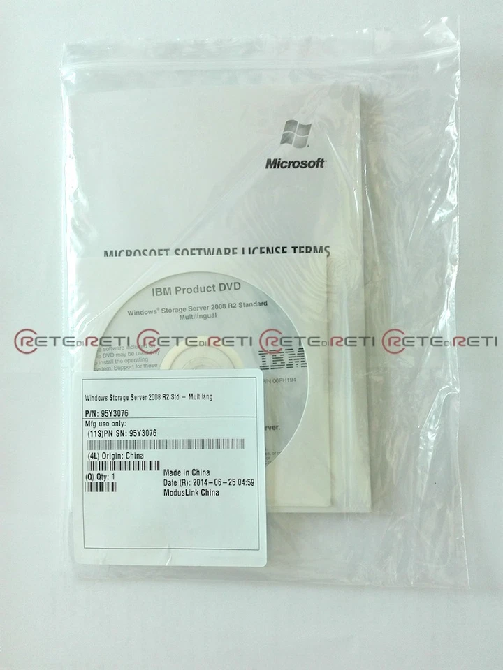 341+IVA IBM Windows Storage Server 2008 R2 Std. 4 CPU Unlimited CAL - GENUINE - Imagen 1 de 1