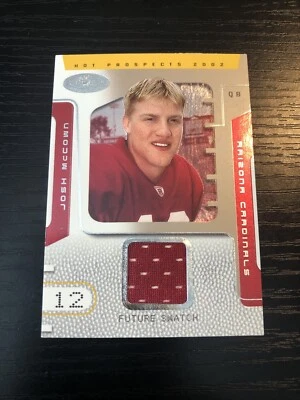 2002 Hot Prospects #93 Josh McCown JSY RC/1000 - Image 1 of 2